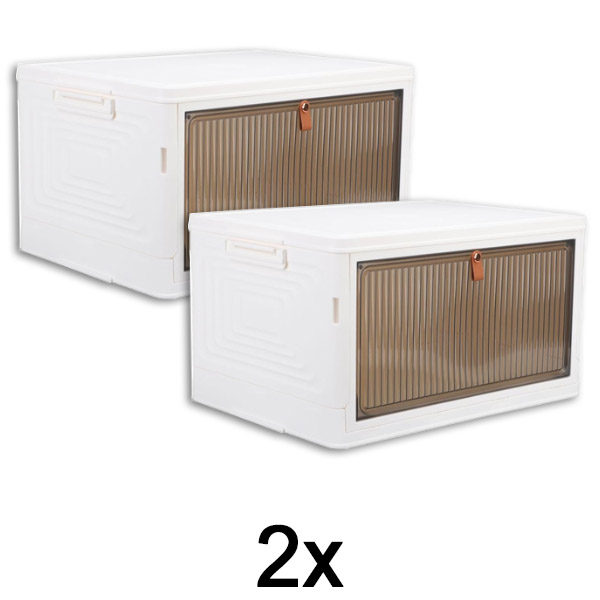 2x Uzglabāšanas kaste ar vāku | ORGABOX