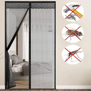 Magnētisks moskītu tīkls durvīm, pašaizverošs | INSECTPROTECT